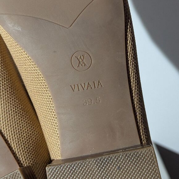 Vivaia Minnie Square Toe Knit Heels Shoes Flats Women's Size EU 39.5 US 8.5 - Picture 8 of 9